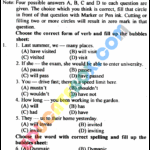 Past Paper 10th Class English Lahore Board 2014 Group 1 Past Paper 10th Class English Lahore Board 2014 Objective Type Group 1 Page 1