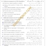 Past Paper Class 10 Chemistry Lahore Board 2015 subjective Type Group II Past Paper Class 10 Chemistry Lahore 2015 Subjective Type Group 2 - Page 1