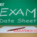 (1st Year, 2nd Year) Intermediate Datesheet 2016 Intermediate Datesheet 2016