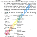 Past Paper 9th Class English Gujranwala Board 2015 Group 1 Past Paper 9th Class English Gujranwala Board 2015 Objective Type Group 1 Page 1