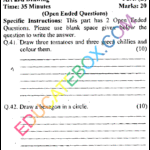 Past Paper 8th Class Art and Drawing EM Punjab Board (PEC) 2011 Past Paper 8th Class Art and Drawing (English Medium) Punjab Board (PEC) 2011 Subjective Type Page 4