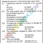 Past Paper 8th Class Computer EM Punjab Board (PEC) 2011 Past Paper 8th Class Computer Punjab Board (PEC) 2011 Objective Type Page 1