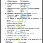 Past Paper 10th Biology Gujranwala 2014 Group 1 Past Paper Class 10 Biology Gujranwala Board 2014 Objective Type Group 1 (English Medium)