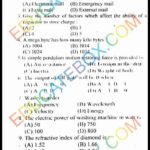 Past Paper 10th Class Physics Lahore Board 2014 English Medium Group 1 Past Paper 10th Class Physics Lahore Board 2014 English Medium Group 1 - Objective Type