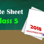 Date Sheet 5th Class 2018 Punjab Board Exams PEC Date Sheet 5th class 2018 pec board exams
