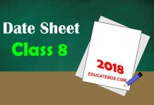 Date Sheet 8th Class 2018 Punjab Board Exams – PEC Date Sheet 8th Class 2018 Punjab Board Exams - PEC
