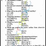 Past Paper 10th Chemistry Gujranwala 2014 Group2 Past Paper Class 10 Chemistry Gujranwala Board 2014 Objective Type Group 2