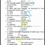 Past Paper 10th Computer Gujranwala 2014 (English Medium) Past Paper 10th Computer Gujranwala 2014 (English Medium) - Objective Type