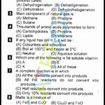 Past Paper 10th Chemistry Lahore 2016 Group 1 (English Medium) Past Paper Class 10 Chemistry Lahore Board 2016 Objective Type Group 1 (English Medium)